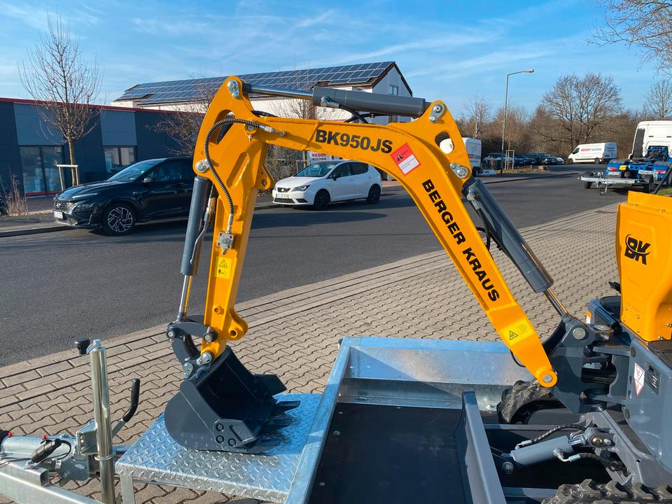 Miniexcavadora, Remolque Minibagger BK950JS + Tieflader + Zubehör *INKL.19% MWST*BERGER KRAUS*JOYSTICK*SOFORT!*: foto 6