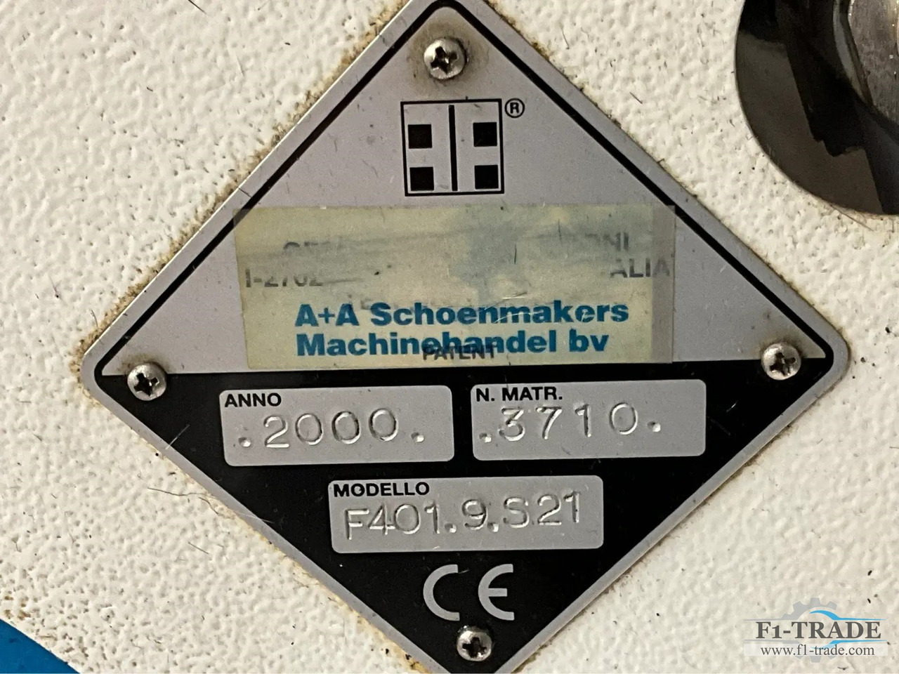 Máquina de impresión Falzoni F401.9.S21: foto 6 Máquina de impresión Falzoni F401.9.S21: foto 6