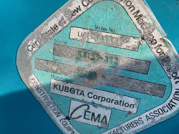 Excavadora de cadenas Used Kubota Kx155 Digger 5 Tons Crawler Excavators Japan Earthmoving Machinery With Good Working Condition For Sale: foto 6