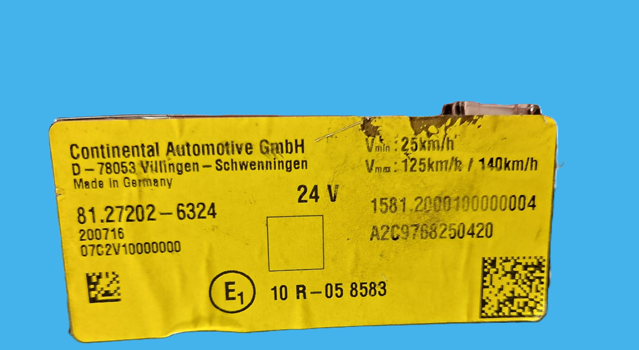 81.27202-6324 LICZNIK ZEGAR MAN 81.27202-6324 MAN Continental D-78053 - Salpicadero: foto 4 81.27202-6324 LICZNIK ZEGAR MAN 81.27202-6324 MAN Continental D-78053 - Salpicadero: foto 4