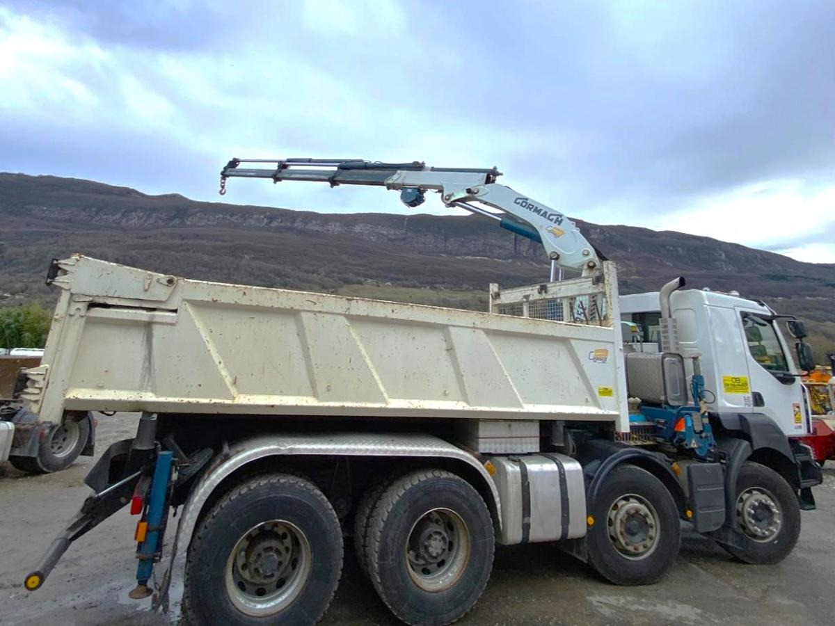 Camión volquete, Camión grúa RENAULT KERAX 8x4 520 BIBENNE CIF GRUE CORMACH: foto 7 Camión volquete, Camión grúa RENAULT KERAX 8x4 520 BIBENNE CIF GRUE CORMACH: foto 7