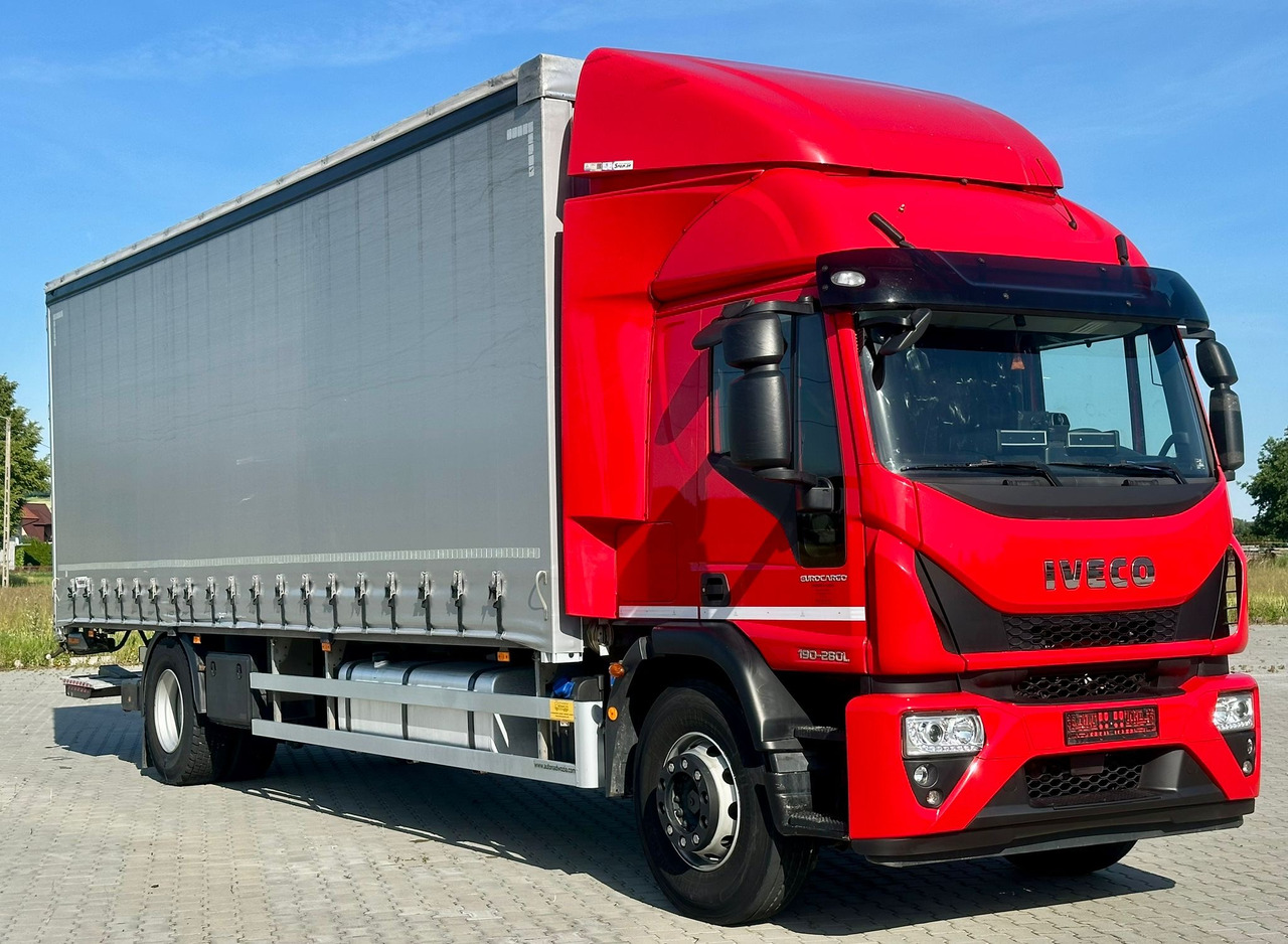 IVECO EUROCARGO 180-280 / FIRANKA / WINDA / 20 PALET / 80 TYŚ KM / 2023 ROK / 9 223 KG ŁADOWNOŚ - Camión lona: foto 1 IVECO EUROCARGO 180-280 / FIRANKA / WINDA / 20 PALET / 80 TYŚ KM / 2023 ROK / 9 223 KG ŁADOWNOŚ - Camión lona: foto 1
