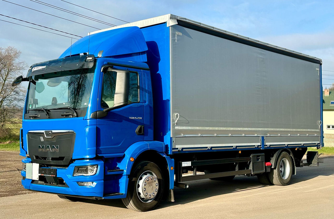 MAN TGM 15.290 / FIRANKA / WINDA / AUTOMAT / 2021 ROK / 18 EUROPALET / 15 T DMC - Camión lona: foto 2 MAN TGM 15.290 / FIRANKA / WINDA / AUTOMAT / 2021 ROK / 18 EUROPALET / 15 T DMC - Camión lona: foto 2