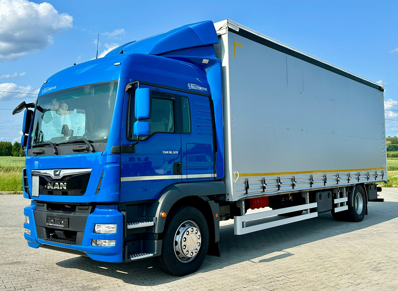 MAN TGM 18.320 / FIRANKA / 20 EUROPALET / 8.3 M DŁUGOŚCI / AUTOMAT / SYPIALKA / 2018 ROK / 9 809 KG ŁADOWNOŚCI - Camión lona: foto 2 MAN TGM 18.320 / FIRANKA / 20 EUROPALET / 8.3 M DŁUGOŚCI / AUTOMAT / SYPIALKA / 2018 ROK / 9 809 KG ŁADOWNOŚCI - Camión lona: foto 2