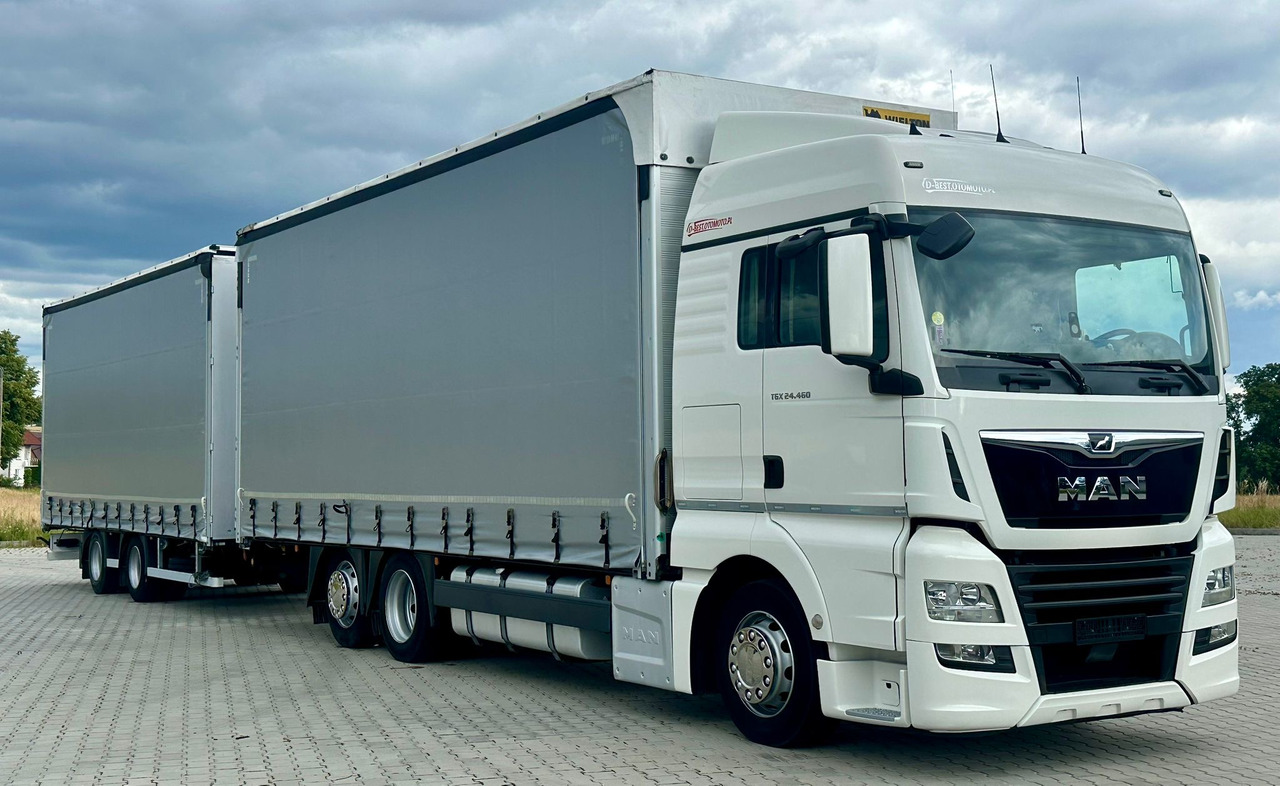 MAN TGX 26.460 / ZESTAW PRZEJAZDOWY / 38 PALET / AUTOMAT / SYPIALKA / PRZYCZEPA WIELTON / 2019 ROK / NISKI PRZEBIEG - Camión lona: foto 2 MAN TGX 26.460 / ZESTAW PRZEJAZDOWY / 38 PALET / AUTOMAT / SYPIALKA / PRZYCZEPA WIELTON / 2019 ROK / NISKI PRZEBIEG - Camión lona: foto 2