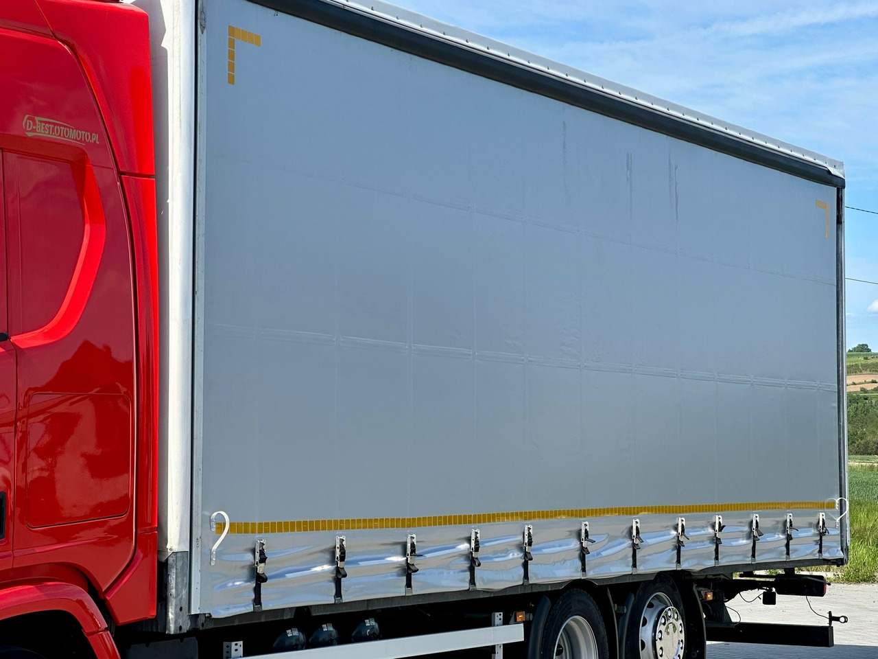 Camión lona SCANIA R410 / FIRANKA / 21 EUROPALET / 8.5 M DŁUGOŚCI / 6x2 / PODWIESZA: foto 17