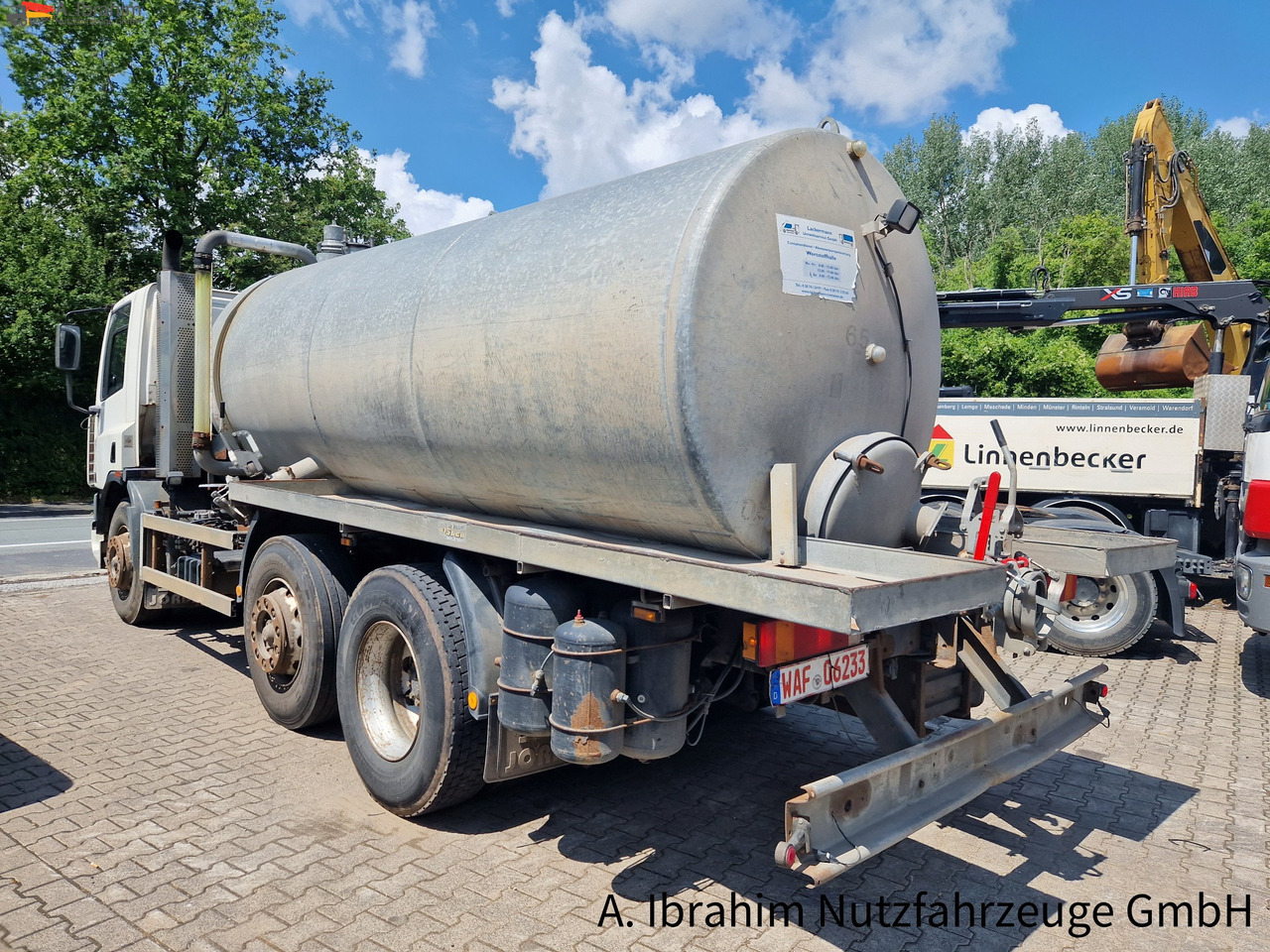 Camión cisterna Daf CF 290 Wassertank 13500 L, Tank verzinkt Vorlauf- Lift- Lenkachse: foto 14