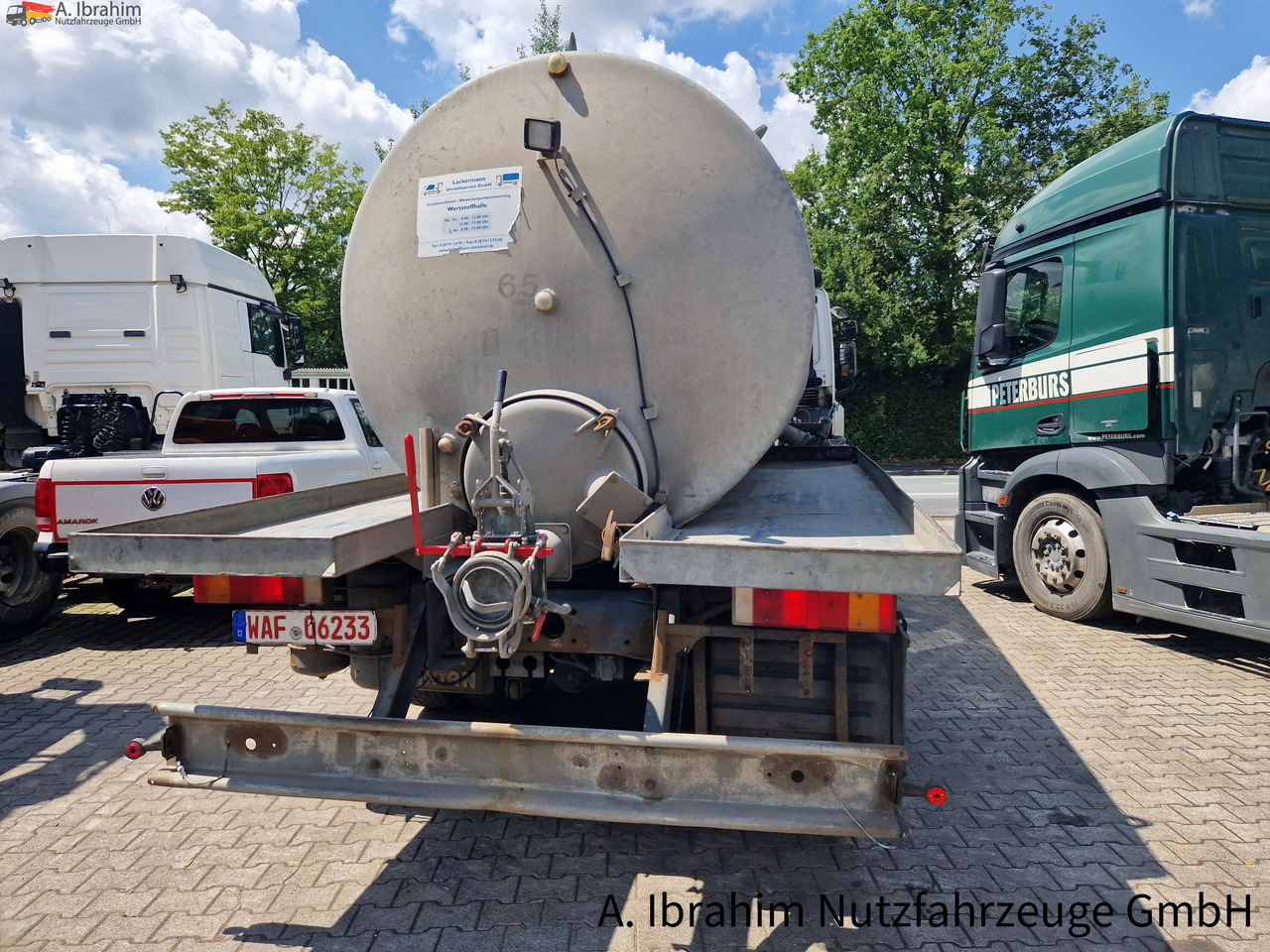 Camión cisterna Daf CF 290 Wassertank 13500 L, Tank verzinkt Vorlauf- Lift- Lenkachse: foto 12