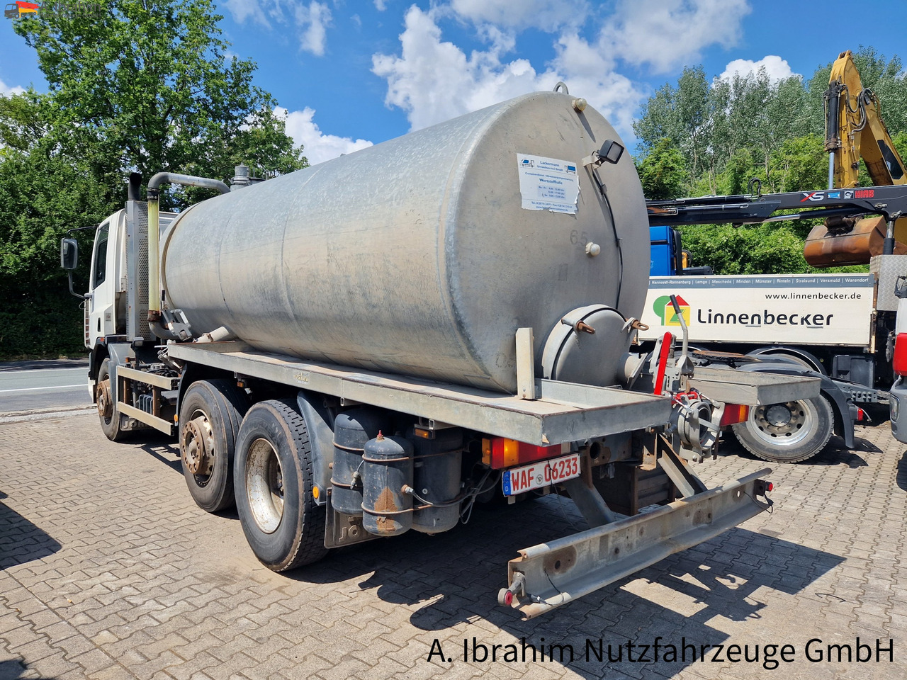 Camión cisterna Daf CF 290 Wassertank 13500 L, Tank verzinkt Vorlauf- Lift- Lenkachse: foto 15