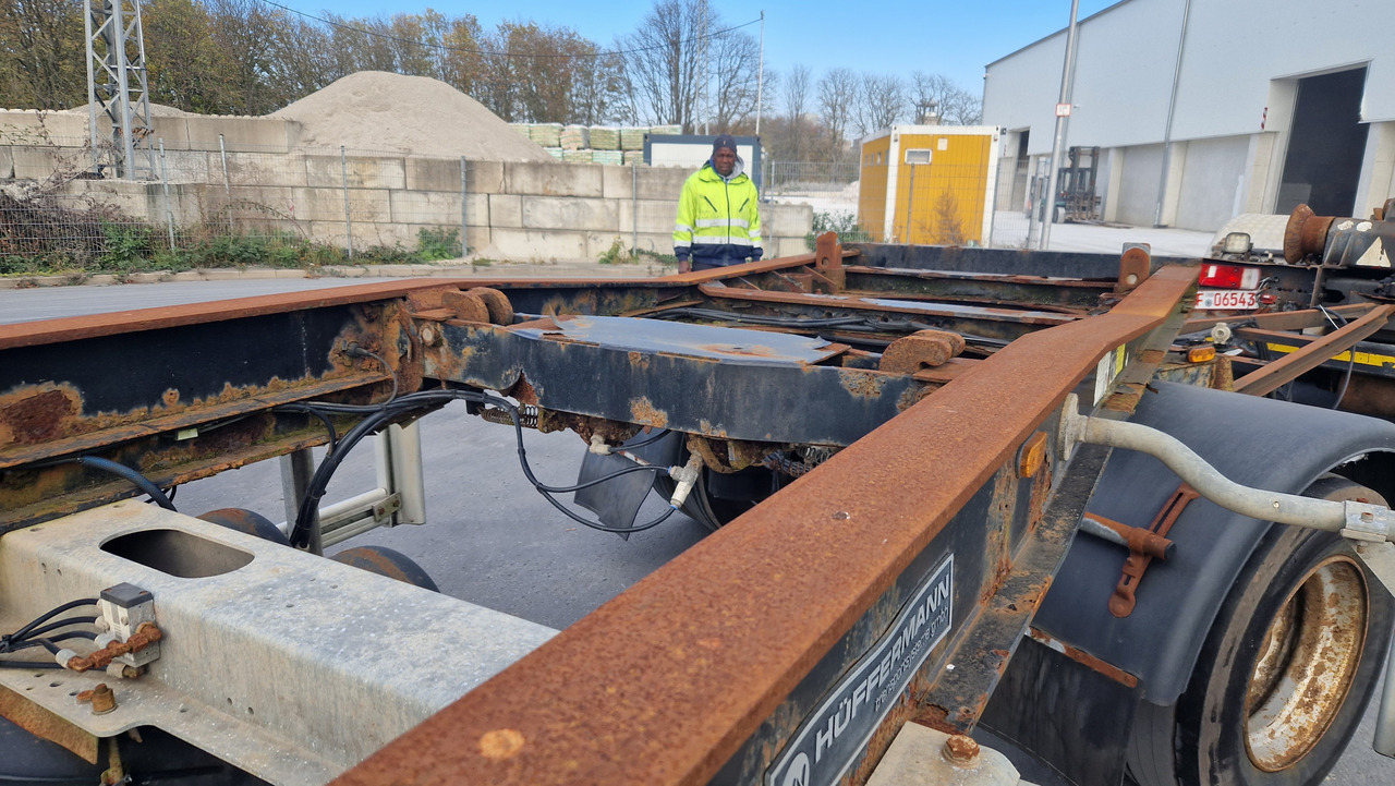 Hüffermann HSA - Remolque multilift/ Portacontenedores de cadenas: foto 4 Hüffermann HSA - Remolque multilift/ Portacontenedores de cadenas: foto 4