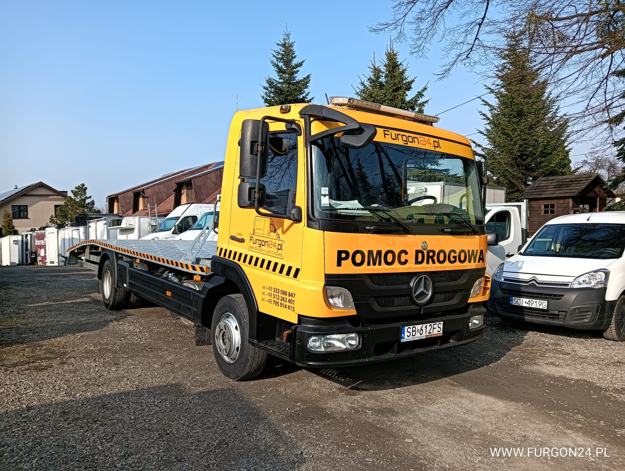 MERCEDES ATEGO 1018 POMOC DROGOWA LAWETA NR 665 - Camión portavehículos: foto 3 MERCEDES ATEGO 1018 POMOC DROGOWA LAWETA NR 665 - Camión portavehículos: foto 3
