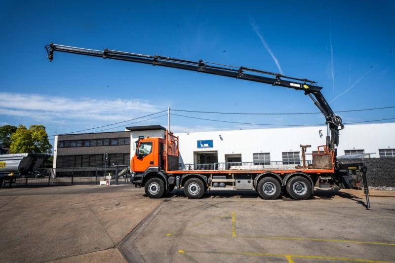 Renault KERAX 430 DXI+ HIAB 16 T/m + 5 EXT - Camión caja abierta, Camión grúa: foto 2 Renault KERAX 430 DXI+ HIAB 16 T/m + 5 EXT - Camión caja abierta, Camión grúa: foto 2