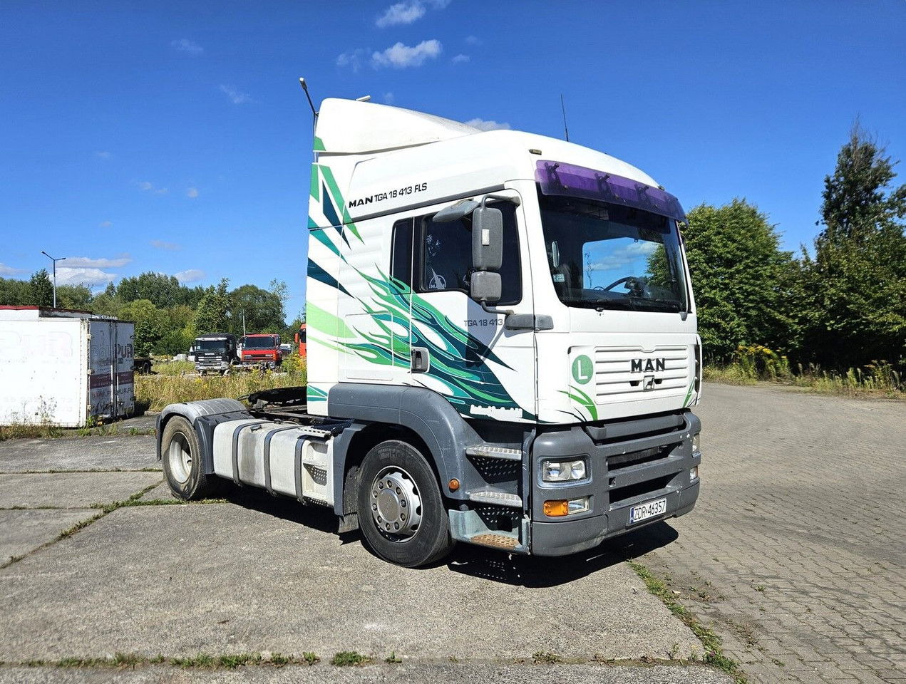 MAN 18.413 FLS - Manual pump and injectors, Intarder, Airco - Cabeza tractora: foto 2 MAN 18.413 FLS - Manual pump and injectors, Intarder, Airco - Cabeza tractora: foto 2