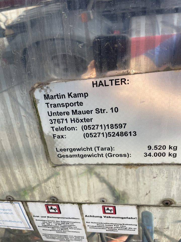 Klaeser TSA 55 C - Semirremolque cisterna: foto 5 Klaeser TSA 55 C - Semirremolque cisterna: foto 5