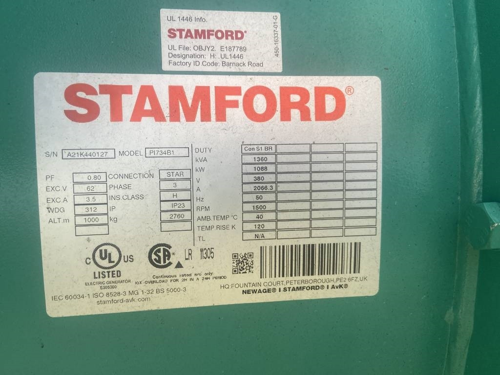 Generador industriale nuevo Cummins C1400D5 - 1.400 kVA Generator - DPX-18532-O: foto 7