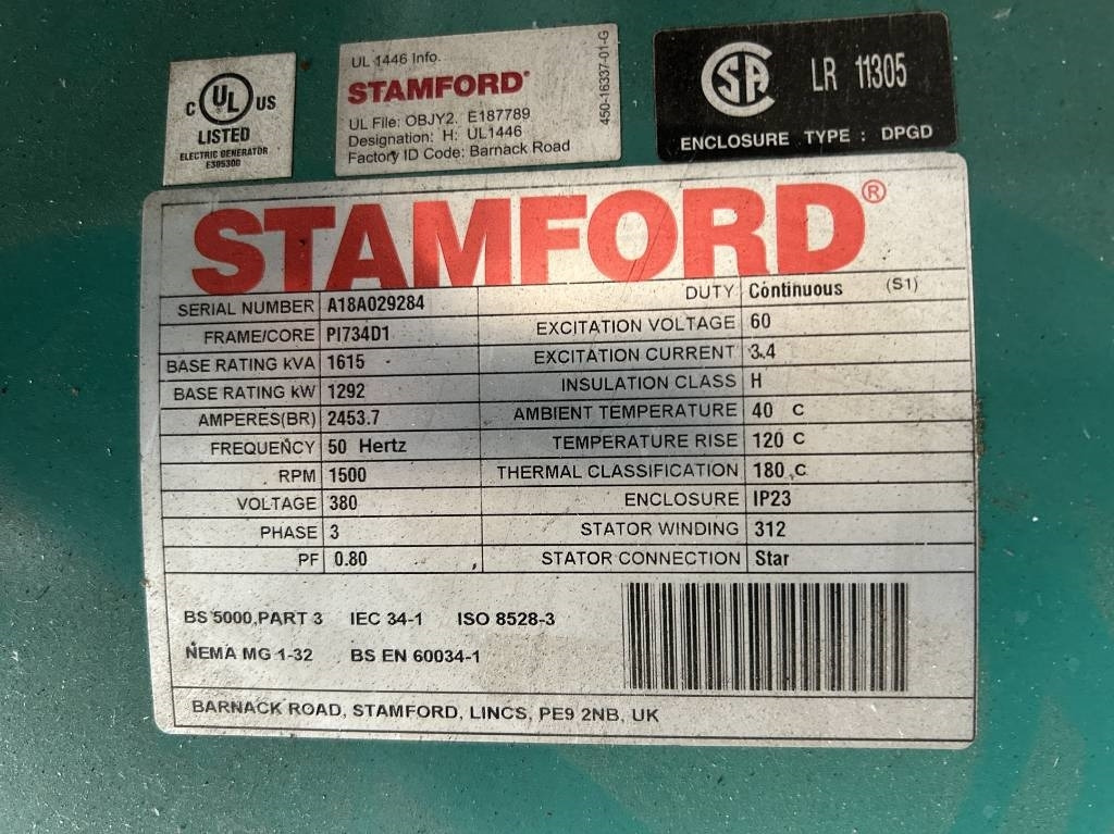 Leasing de Cummins C1675D5A - 1.675 kVA Generator - DPX-12626 Cummins C1675D5A - 1.675 kVA Generator - DPX-12626: foto 15 Leasing de Cummins C1675D5A - 1.675 kVA Generator - DPX-12626 Cummins C1675D5A - 1.675 kVA Generator - DPX-12626: foto 15