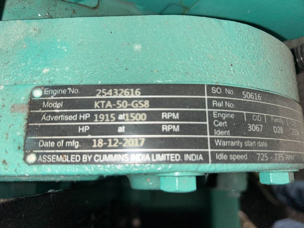 Leasing de Cummins C1675D5A - 1.675 kVA Generator - DPX-12626 Cummins C1675D5A - 1.675 kVA Generator - DPX-12626: foto 8 Leasing de Cummins C1675D5A - 1.675 kVA Generator - DPX-12626 Cummins C1675D5A - 1.675 kVA Generator - DPX-12626: foto 8