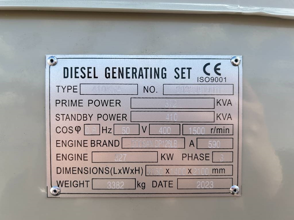 Doosan DP126LB - 410 kVA Generator - DPX-19854 - Generador industriale: foto 4 Doosan DP126LB - 410 kVA Generator - DPX-19854 - Generador industriale: foto 4