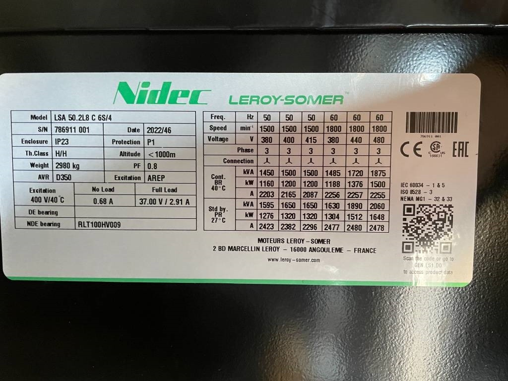 Perkins 4012-46TAG2A - 1.650 kVA Generator - DPX-19823 - Generador industriale: foto 3 Perkins 4012-46TAG2A - 1.650 kVA Generator - DPX-19823 - Generador industriale: foto 3