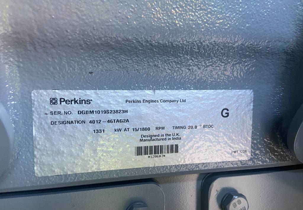 Perkins 4012-46TAG2A - 1.650 kVA Generator - DPX-19823 - Generador industriale: foto 5 Perkins 4012-46TAG2A - 1.650 kVA Generator - DPX-19823 - Generador industriale: foto 5