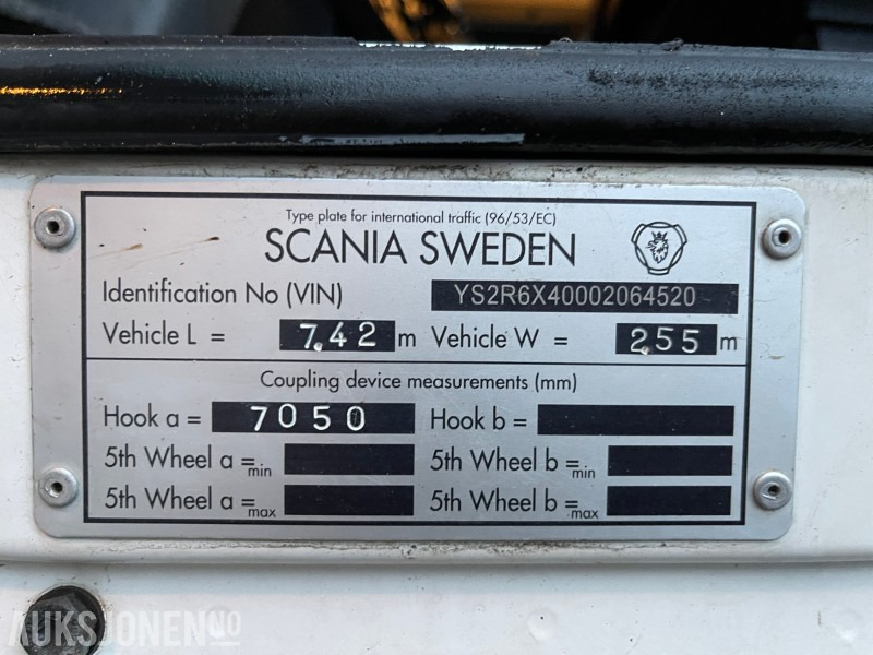 Camión volquete 2011 Scania R560 6X4 Brøyterigget Tippbil, Eu godkjent til 28.05.2026: foto 48