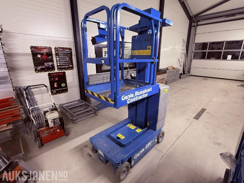 2012 Genie GRC-12 Mastelift - 5,5 m - 213 timer - Uttrekkbar plate - Plataforma elevadora: foto 1 2012 Genie GRC-12 Mastelift - 5,5 m - 213 timer - Uttrekkbar plate - Plataforma elevadora: foto 1