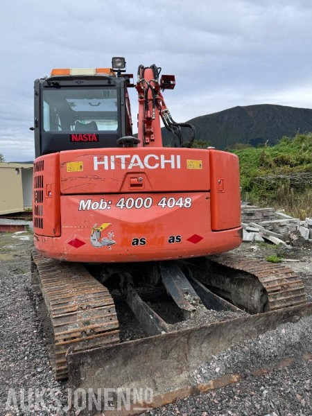 2012 Hitachi ZX85US-3 gravemaskin - Sentralsmøring - Rototilt - Pusskuffe - Graveskuffe - Excavadora: foto 5 2012 Hitachi ZX85US-3 gravemaskin - Sentralsmøring - Rototilt - Pusskuffe - Graveskuffe - Excavadora: foto 5