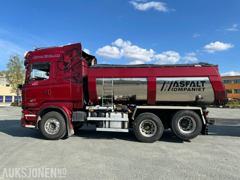 2013 Scania Scania R500 tippbil med asfaltbalje og tilhenger - Camión volquete: foto 5 2013 Scania Scania R500 tippbil med asfaltbalje og tilhenger - Camión volquete: foto 5