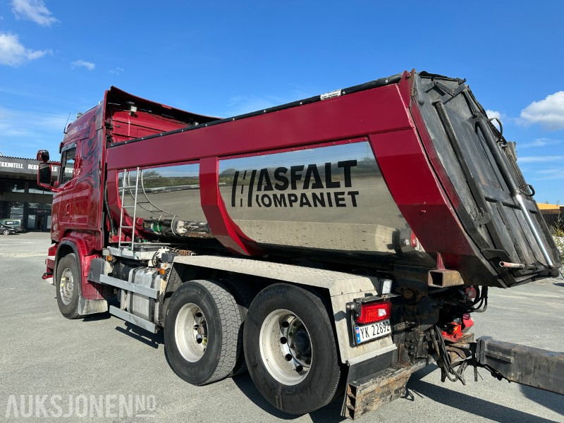 2013 Scania Scania R500 tippbil med asfaltbalje og tilhenger - Camión volquete: foto 4 2013 Scania Scania R500 tippbil med asfaltbalje og tilhenger - Camión volquete: foto 4