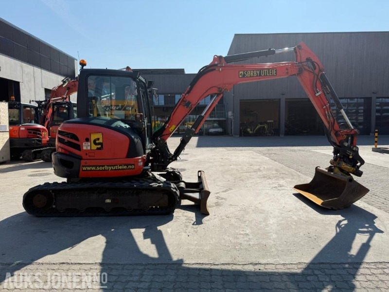 2018 Kubota U55-4 BELTEGRAVER ENGCON TILTROTATOR 2 SKUFFER SERVICEHISTORIKK SENTRALSMØRING - Excavadora: foto 4 2018 Kubota U55-4 BELTEGRAVER ENGCON TILTROTATOR 2 SKUFFER SERVICEHISTORIKK SENTRALSMØRING - Excavadora: foto 4