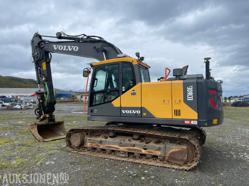 2018 Volvo EC 160 EL Gravemaskin med Engcon tiltrotator, Leica GPS, Sentralsmøring, Hk S60, 5327 timer - Excavadora: foto 3 2018 Volvo EC 160 EL Gravemaskin med Engcon tiltrotator, Leica GPS, Sentralsmøring, Hk S60, 5327 timer - Excavadora: foto 3