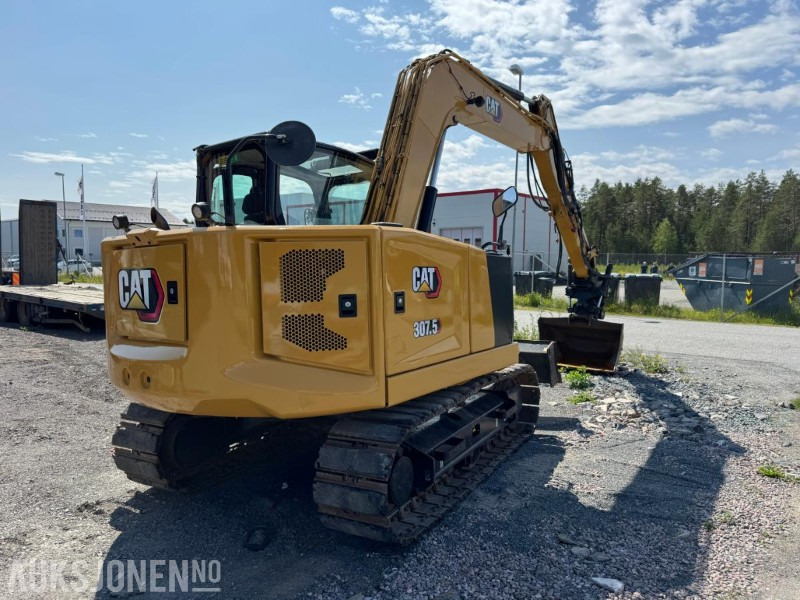 2021 Cat 307.5 gravemaskin med tiltrotator og sentralsmøring / 2 stk skuffer / årskontrollert - Excavadora: foto 5 2021 Cat 307.5 gravemaskin med tiltrotator og sentralsmøring / 2 stk skuffer / årskontrollert - Excavadora: foto 5