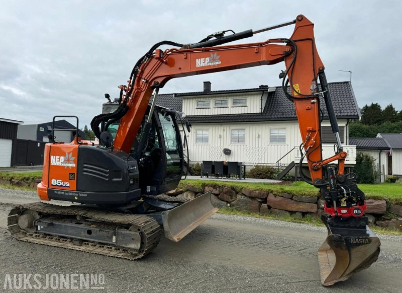 2021 Hitachi ZX85US-6 Beltegraver med Rototilt R3 - Excavadora: foto 2 2021 Hitachi ZX85US-6 Beltegraver med Rototilt R3 - Excavadora: foto 2