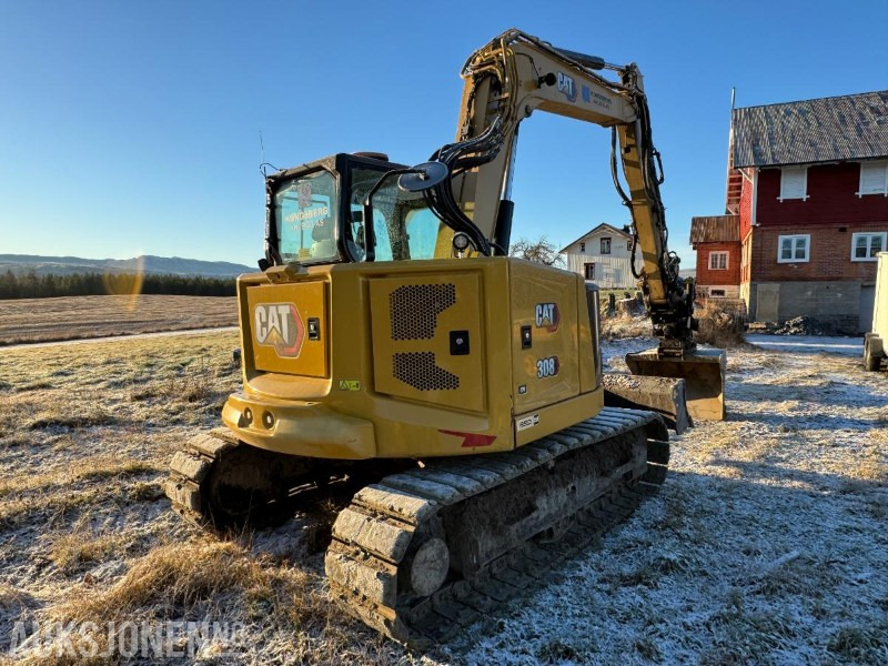 2022 Cat 308CR gravemaskin med gummipads / OilQuick / Engcon tiltrotator / 3 stk skuffer / 1334 timer - Excavadora: foto 5 2022 Cat 308CR gravemaskin med gummipads / OilQuick / Engcon tiltrotator / 3 stk skuffer / 1334 timer - Excavadora: foto 5