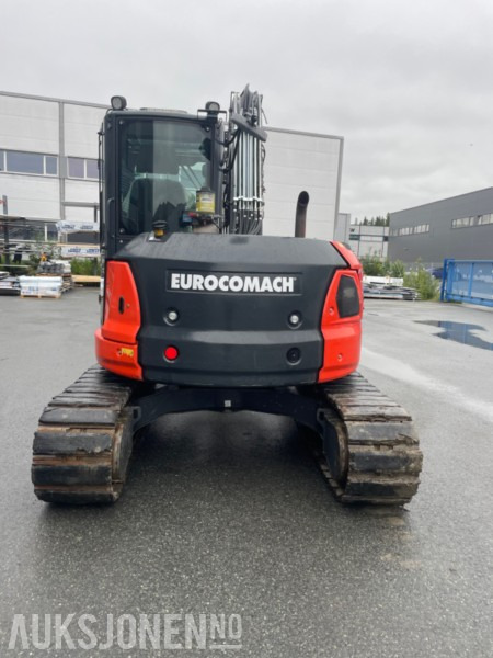 2022 Eurocomach 85SB. Engcon tilt, sentralsmøring, to skuffer, - Excavadora: foto 2 2022 Eurocomach 85SB. Engcon tilt, sentralsmøring, to skuffer, - Excavadora: foto 2