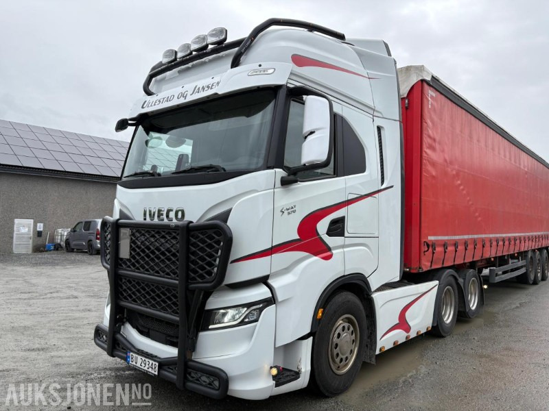 2021 Iveco S-way 570 trekkvogn med 3akslet kel-berg henger - Cabeza tractora: foto 1 2021 Iveco S-way 570 trekkvogn med 3akslet kel-berg henger - Cabeza tractora: foto 1