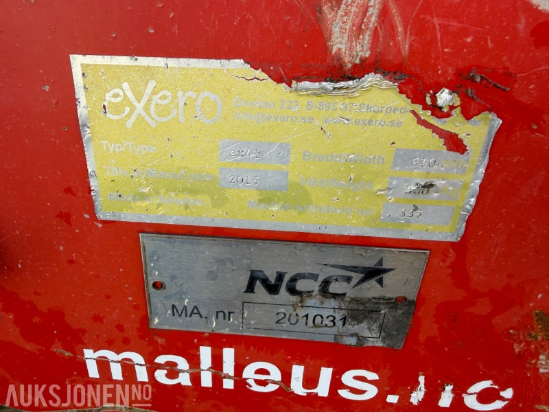 2015 Andre Exero EX41 hydraulisk vibroplate – 2015 modell - Implemento para Maquinaria de construcción: foto 5 2015 Andre Exero EX41 hydraulisk vibroplate – 2015 modell - Implemento para Maquinaria de construcción: foto 5