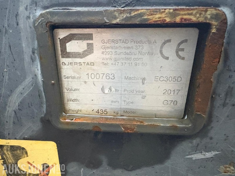 2017 Andre Gjerstad HK-feste G70 - Implemento para Maquinaria de construcción: foto 5 2017 Andre Gjerstad HK-feste G70 - Implemento para Maquinaria de construcción: foto 5