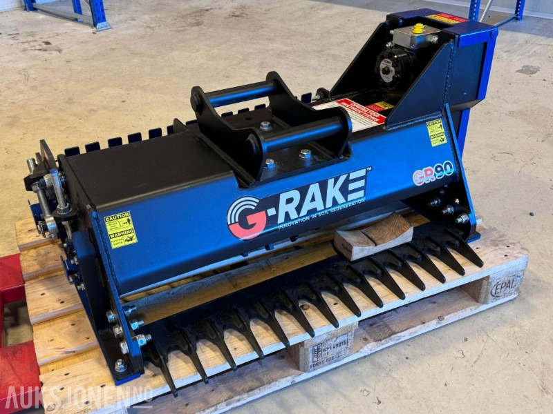 2024 G-Rake - GR90 - Hydraulisk jordfres / rake til gravemaskin - S40 feste - Implemento para Maquinaria de construcción: foto 1 2024 G-Rake - GR90 - Hydraulisk jordfres / rake til gravemaskin - S40 feste - Implemento para Maquinaria de construcción: foto 1