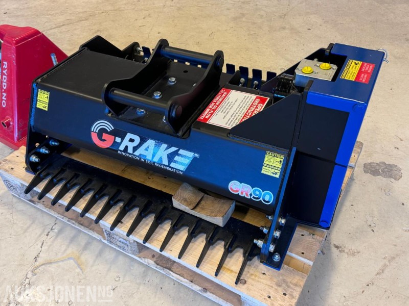 2024 G-Rake - GR90 - Hydraulisk jordfres / rake til gravemaskin - S40 feste - Implemento para Maquinaria de construcción: foto 2 2024 G-Rake - GR90 - Hydraulisk jordfres / rake til gravemaskin - S40 feste - Implemento para Maquinaria de construcción: foto 2