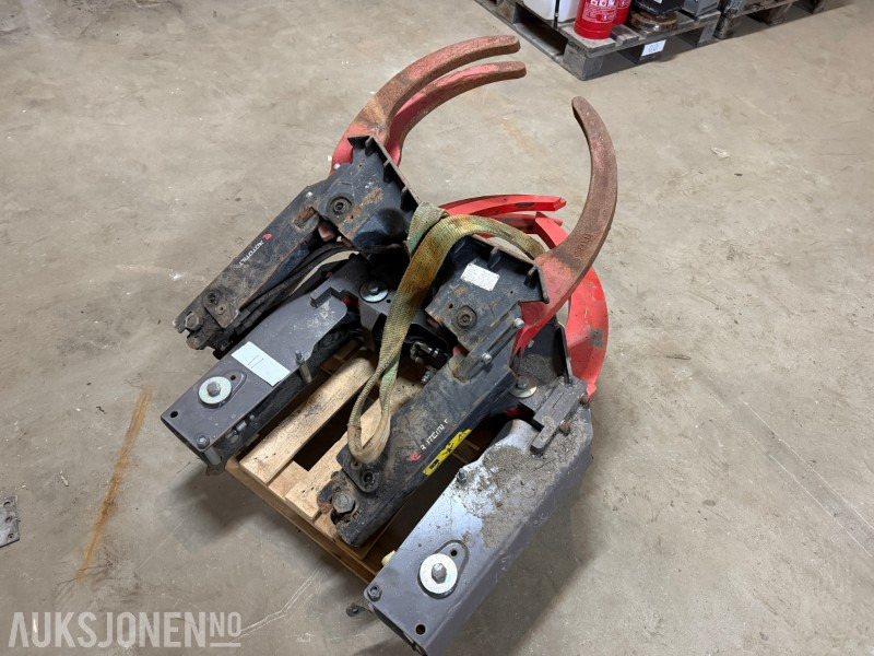 Implemento para Maquinaria de construcción Andre 2 stk Rototilt tømmerklo/grip – G800BE og ukjent modell – selges samlet: foto 1