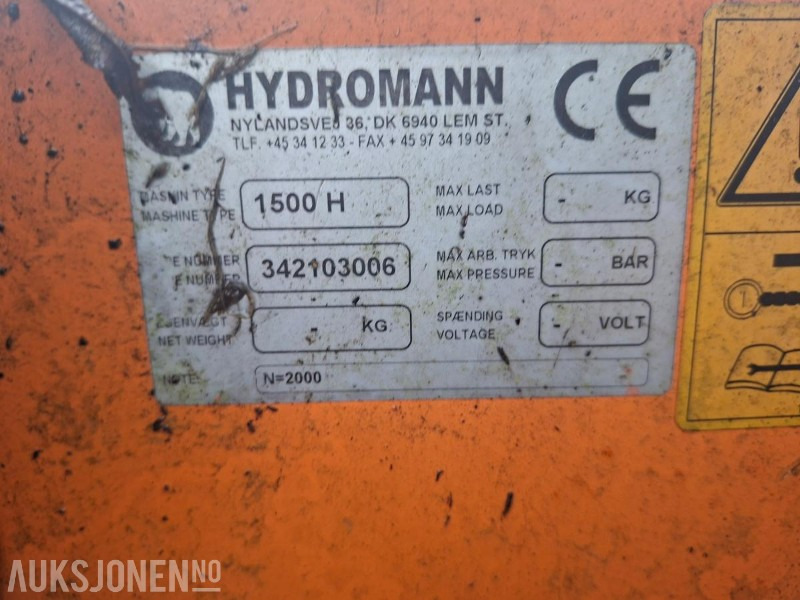 Hydromann 1500 H Snøfreser - Maquinaria agrícola: foto 5 Hydromann 1500 H Snøfreser - Maquinaria agrícola: foto 5