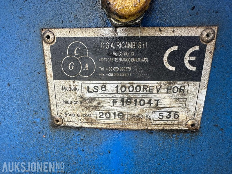 2016 C.G.A.1000REV FOR - KRATTKNUSER S50/S60 FESTE - Maquinaria industrial: foto 2 2016 C.G.A.1000REV FOR - KRATTKNUSER S50/S60 FESTE - Maquinaria industrial: foto 2