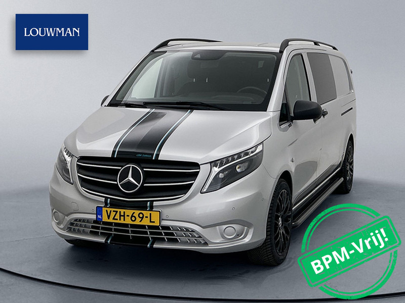 Mercedes-Benz Vito 114 CDI Extra Lang DC 19" inch AMG Dubbele Cabine XL LED Trekhaak Apple Carplay/Android Auto Achteruitrijcamera Cruise Control - Furgoneta pequeña, Furgoneta combi: foto 1 Mercedes-Benz Vito 114 CDI Extra Lang DC 19" inch AMG Dubbele Cabine XL LED Trekhaak Apple Carplay/Android Auto Achteruitrijcamera Cruise Control - Furgoneta pequeña, Furgoneta combi: foto 1