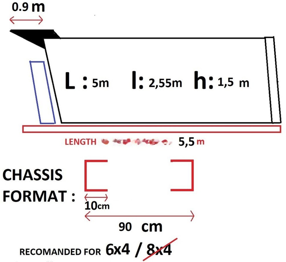Hyva Bena 8x4 cu semisasiu , cilindru basculare si rezervor ulei hidr - Carrocería basculante: foto 1 Hyva Bena 8x4 cu semisasiu , cilindru basculare si rezervor ulei hidr - Carrocería basculante: foto 1