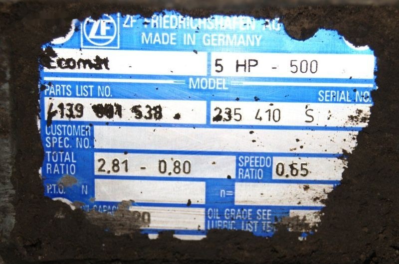 Ecomat 5 HP 500 - Caja de cambios para Autobús: foto 3 Ecomat 5 HP 500 - Caja de cambios para Autobús: foto 3