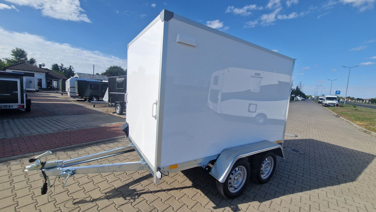 Nowa Przyczepa Furgon Kontener transportowy ABS 250 z rampą - Remolque caja cerrada: foto 1 Nowa Przyczepa Furgon Kontener transportowy ABS 250 z rampą - Remolque caja cerrada: foto 1