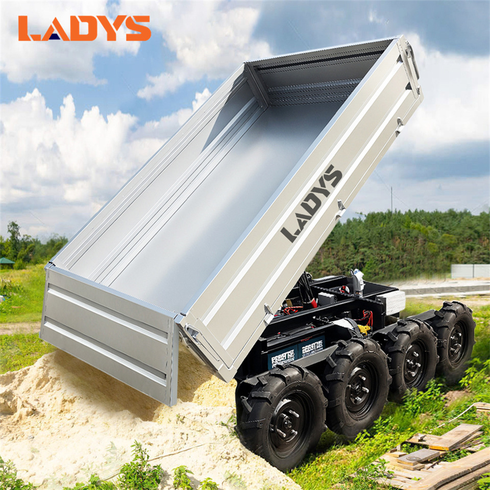 Cuadrimoto nuevo LADYS All-Terrain Four-Wheel Drive And Eight-Wheel Drive Transport Truck, Mountain Area Farm Orchard Greenhouse Construction Site Creeper Remote Control Electric Agricultural Transport Vehicle: foto 10