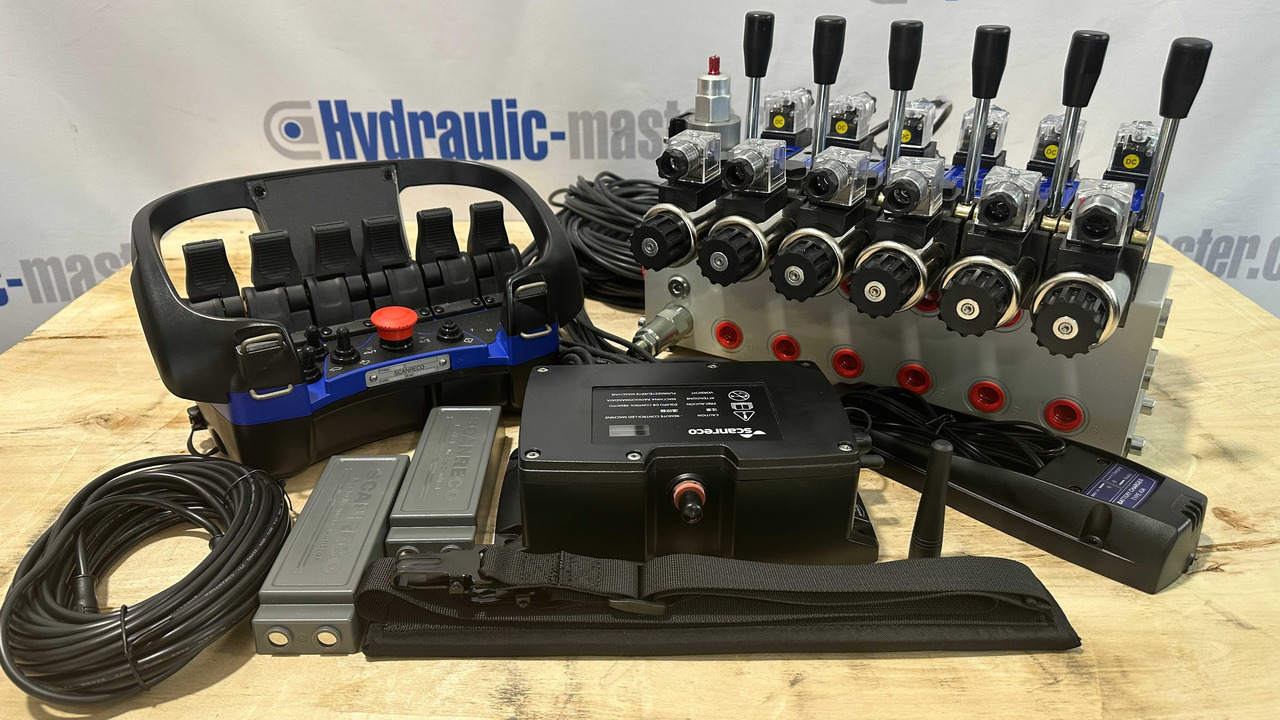 Maquinaria de construcción Proportional Valve Cetop valve 6 functions 16GPM 60 l/min + Scanreco G2B Radio Remote and manual operation: foto 10 Maquinaria de construcción Proportional Valve Cetop valve 6 functions 16GPM 60 l/min + Scanreco G2B Radio Remote and manual operation: foto 10