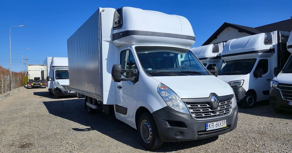 Furgoneta con lona Renault Master 2x +zabudowa 12 palet-reg wysokości Spanie XXL: foto 1